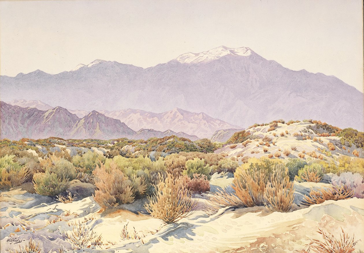 San Jacinto (w/c på papir) av Gunnar Widforss