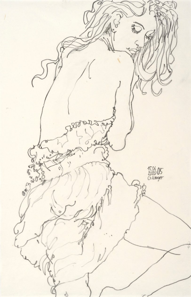Portrett av en kvinne, funnet av Gunter Langer