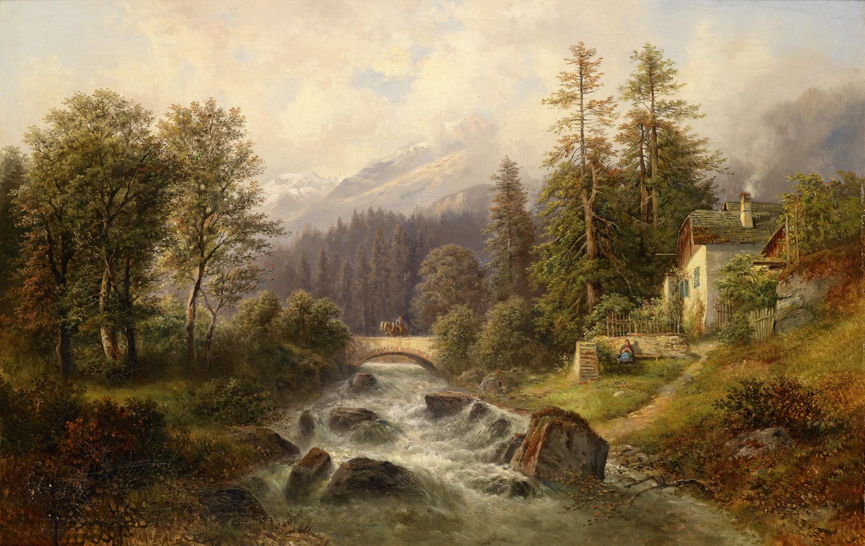 Spill på Weyer, Øvre Østerrike av Gustav Barbarini