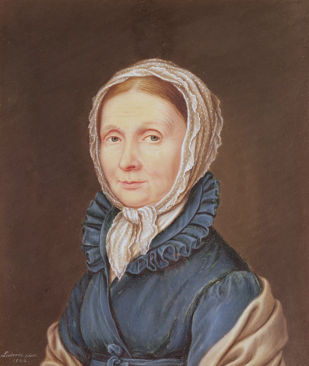 Juliane, Barones von Kruedener (1764-1824) etter Vietinghoff-Scheel, 1822 av Gustav Karl Friedrich Luderitz