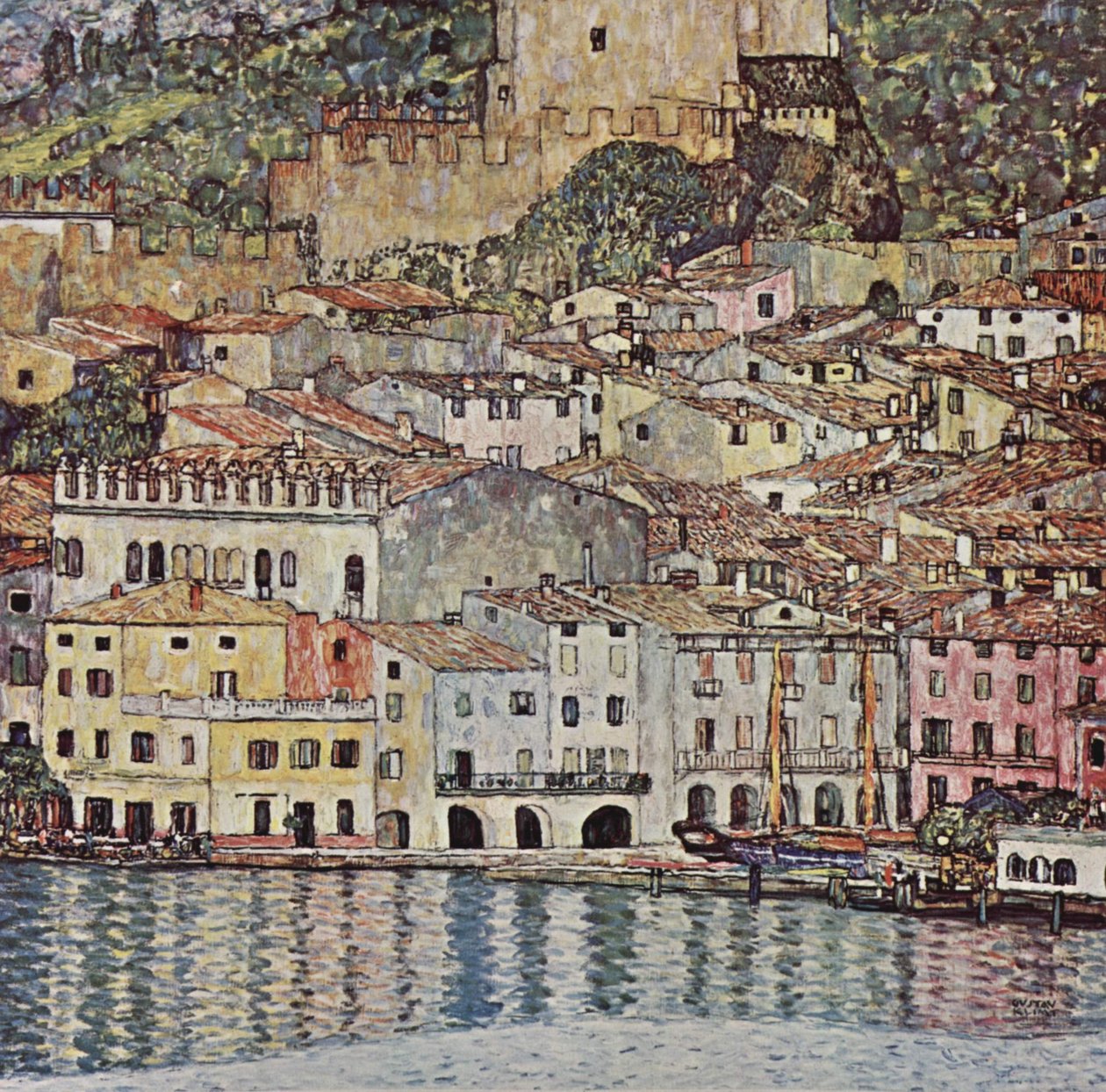 Malcesine ved Gardasjøen av Gustav Klimt
