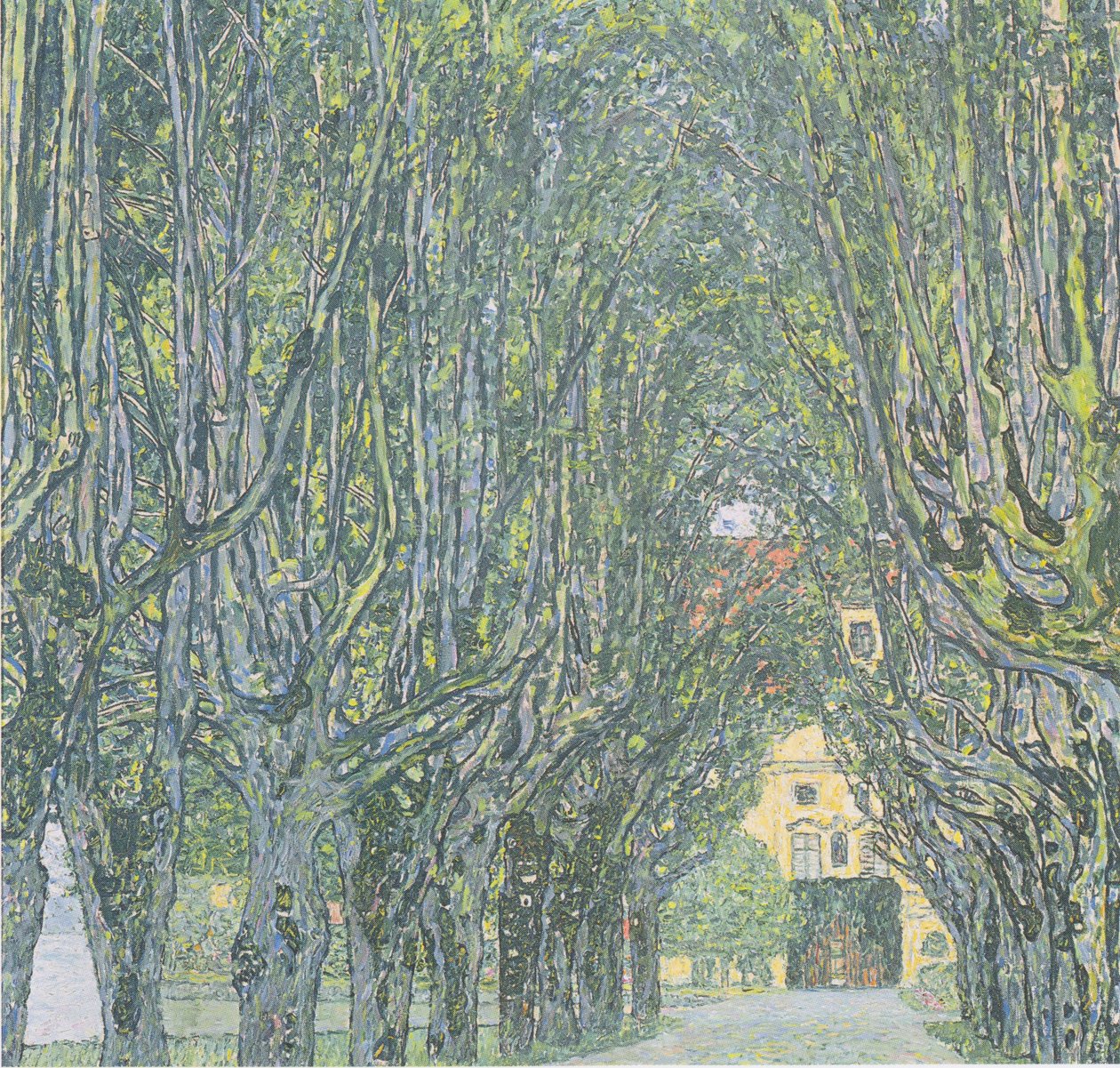 Avenue foran Schloss Kammer av Gustav Klimt