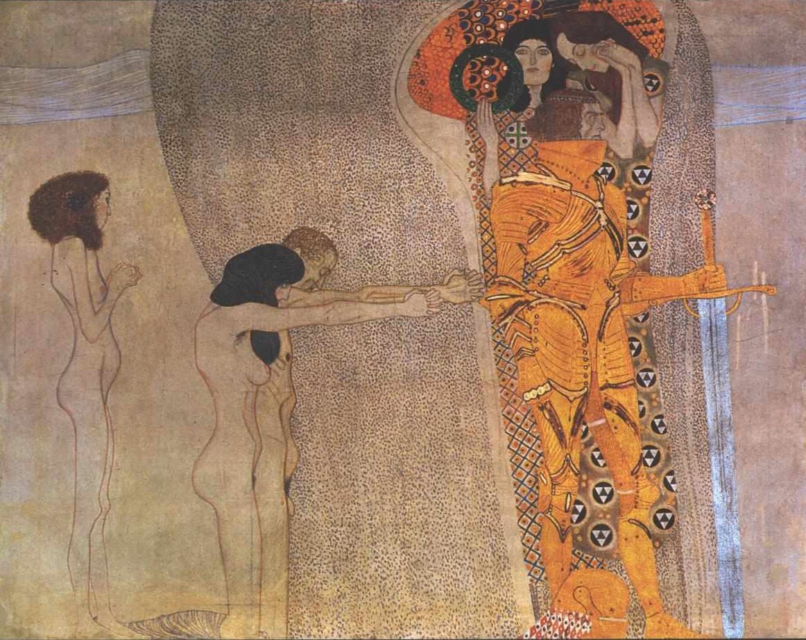 Beethovenfries - Detalj av Gustav Klimt