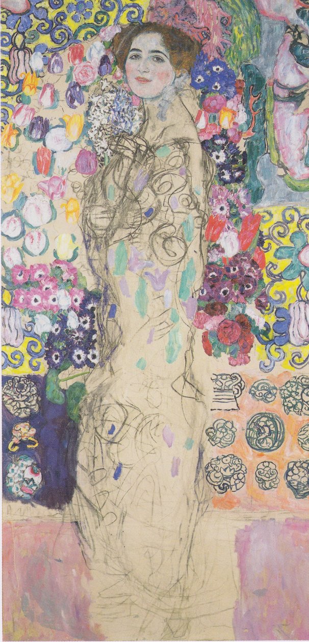 Portrett av Ria Munk av Gustav Klimt