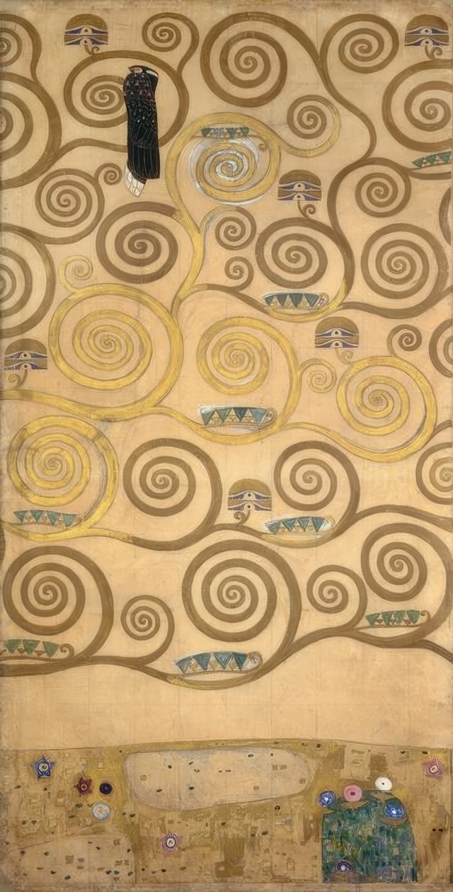 Livets tre (høyre indre del) av Gustav Klimt