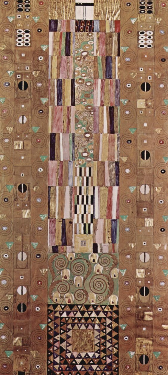 Design for veggfrisen i Stoclet -palasset i Brussel, Golden Knight av Gustav Klimt