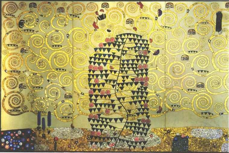 Oppfyllelse - Oppfyllelse - Arbeidsmal for stocletfrisen av Gustav Klimt
