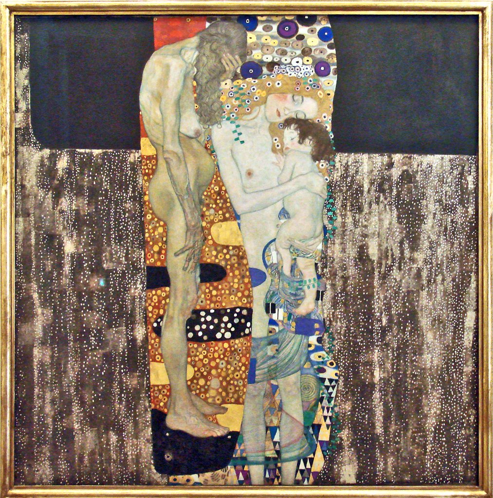 De tre aldre (Le tre età) av Gustav Klimt