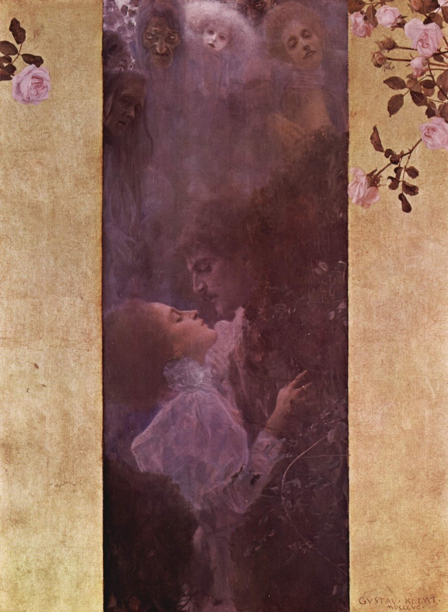 kjærlighet av Gustav Klimt
