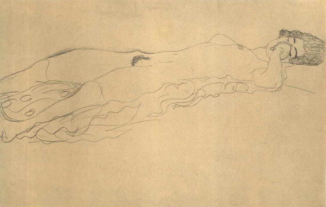 Løgn til høyre av Gustav Klimt