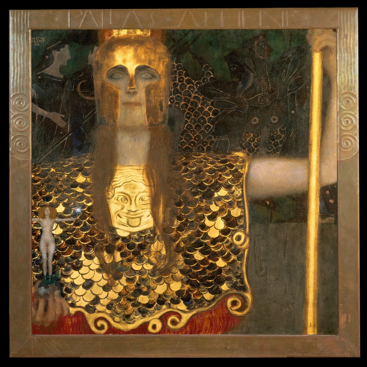 Minerva eller Pallas Athena, 1898 av Gustav Klimt