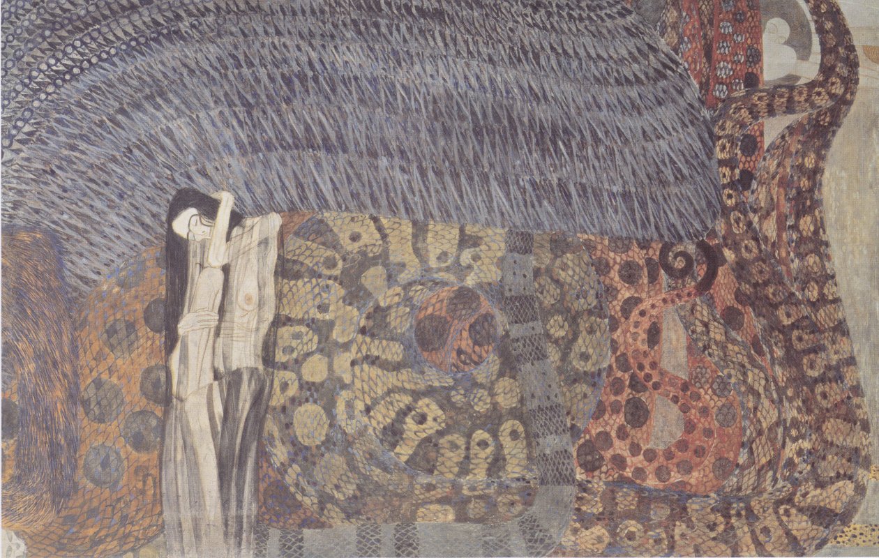 Gnagende sorg av Gustav Klimt