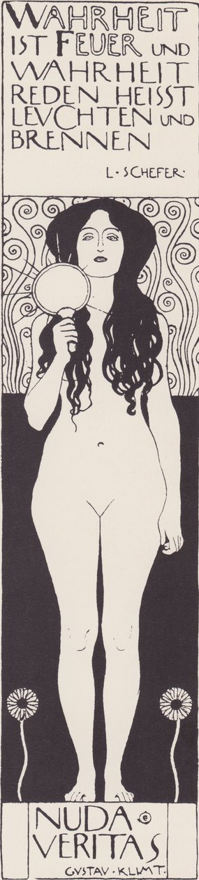 Nuda veritas av Gustav Klimt
