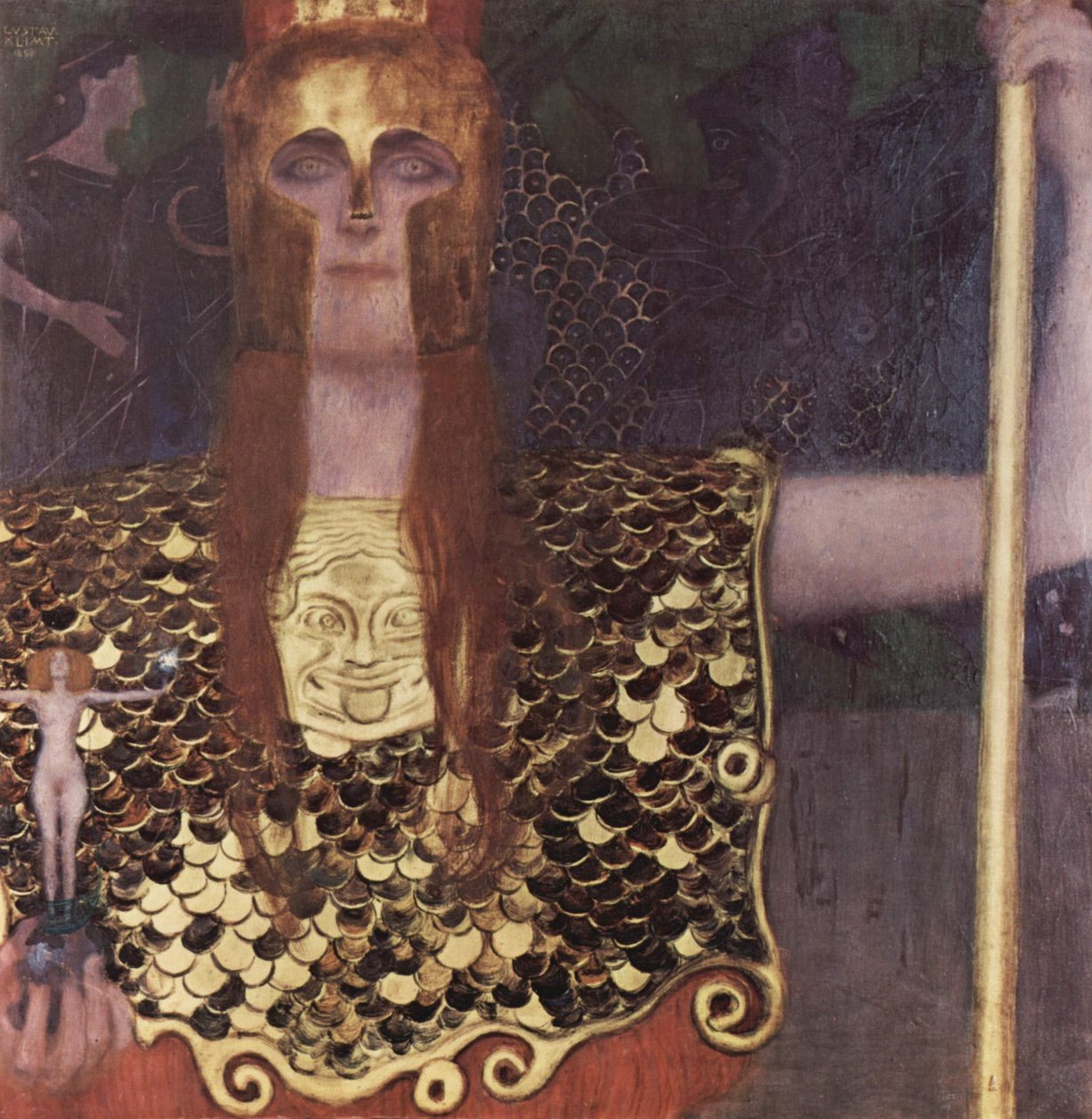 Pallas Athena av Gustav Klimt