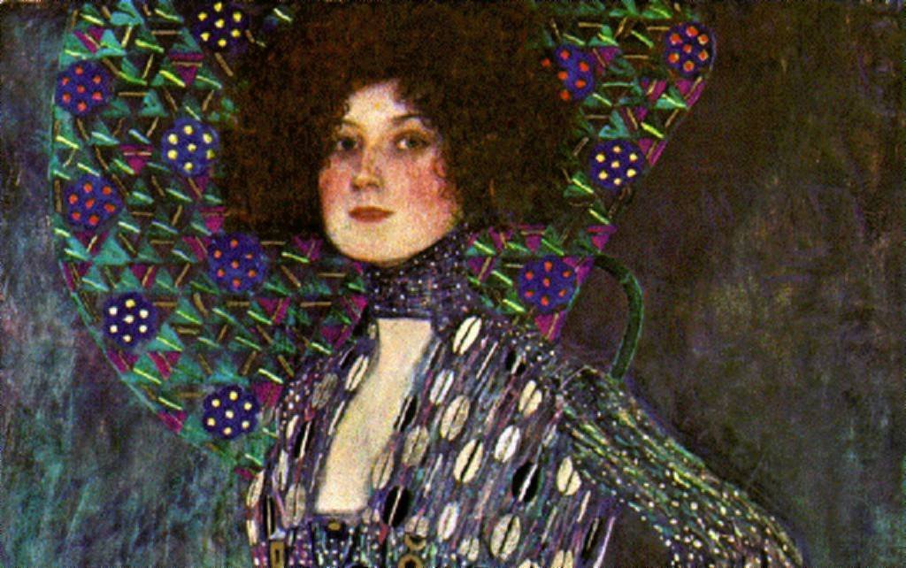 Portrett av Emilie Louise Flöge av Gustav Klimt