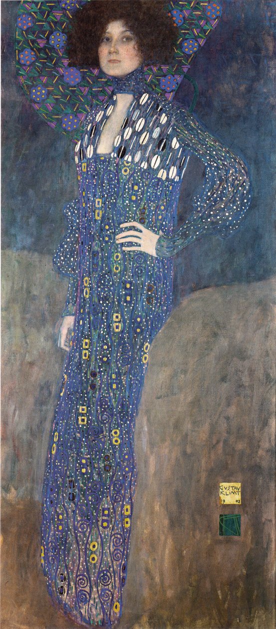 Portrett av Emilie Flöge av Gustav Klimt