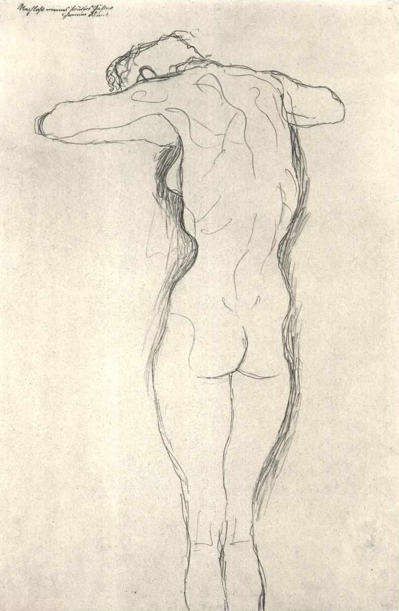 Ryggakt av Gustav Klimt