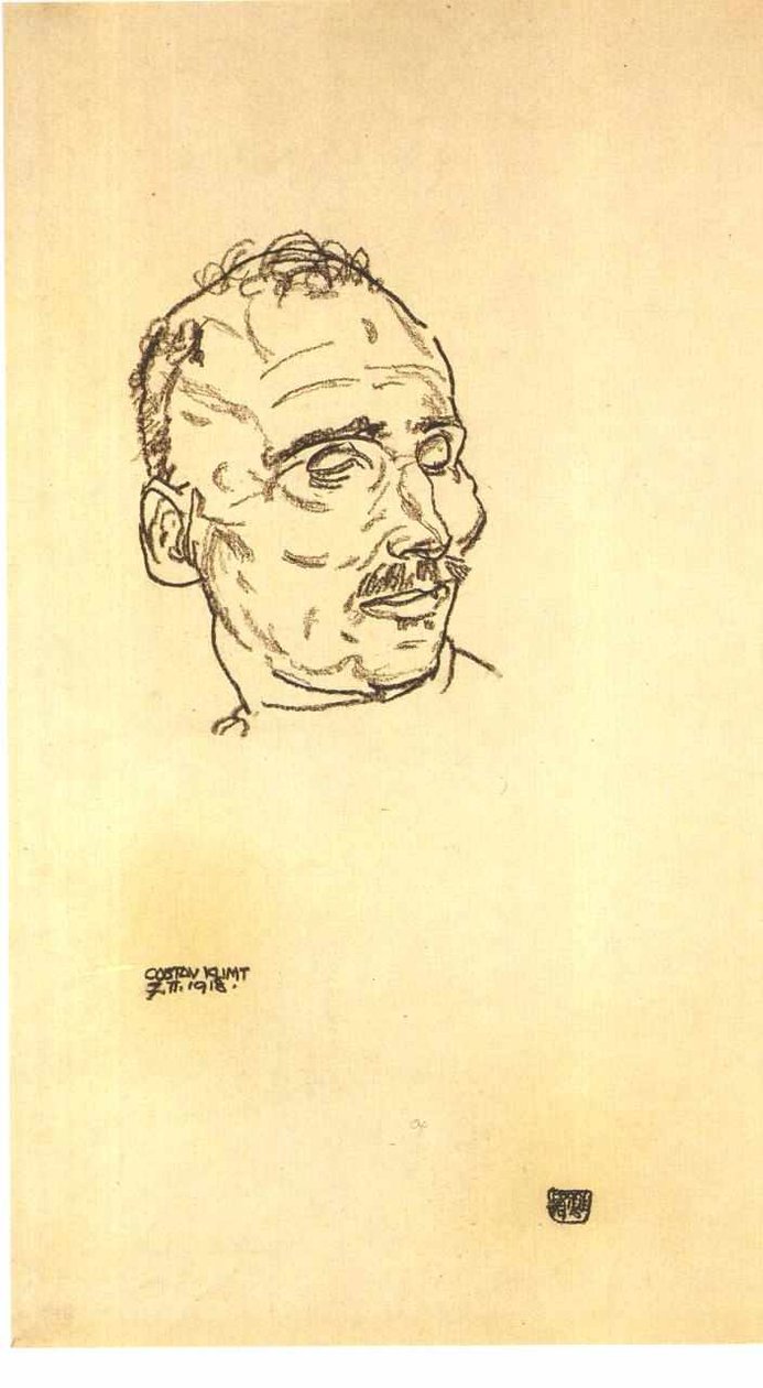 Schiele - Gustav Klimt på dødsleiet av Gustav Klimt