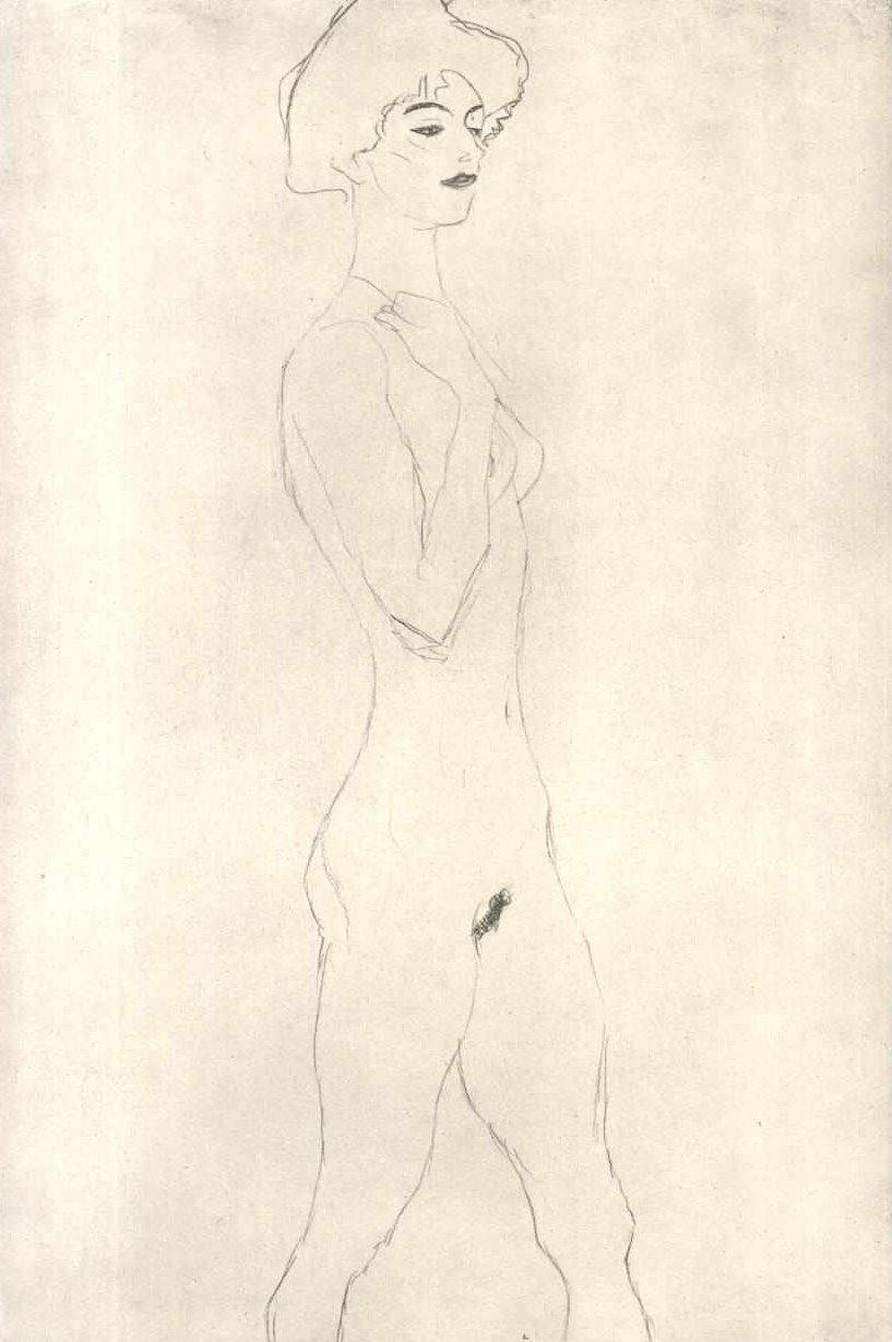 Strider med røde lepper av Gustav Klimt