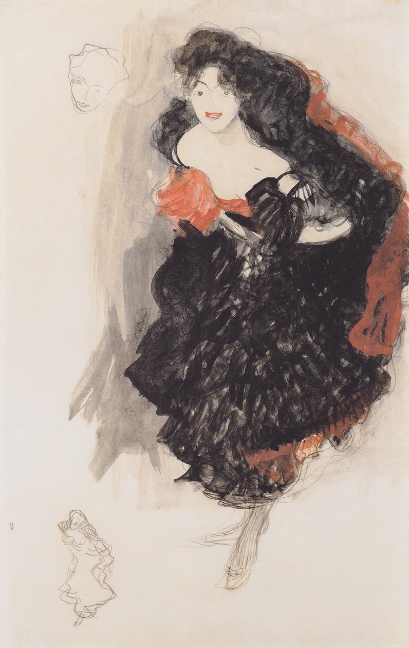Studer for maleriet Judith II av Gustav Klimt