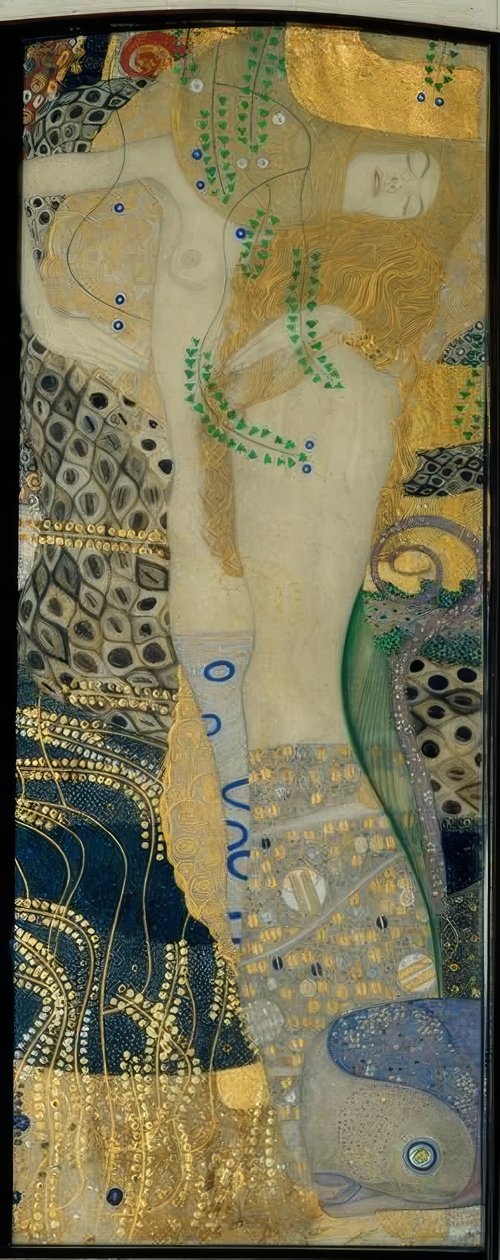 Vannslanger I. av Gustav Klimt