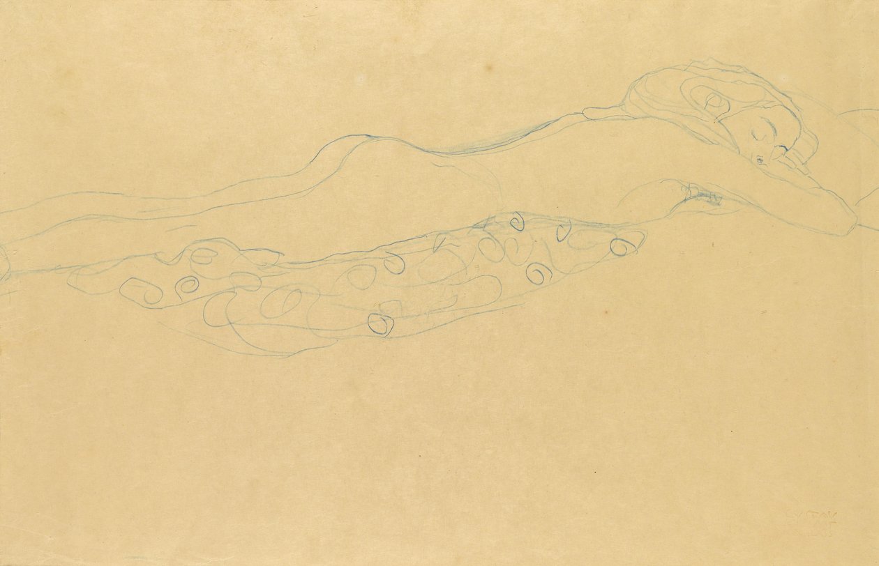 Vannslanger II av Gustav Klimt