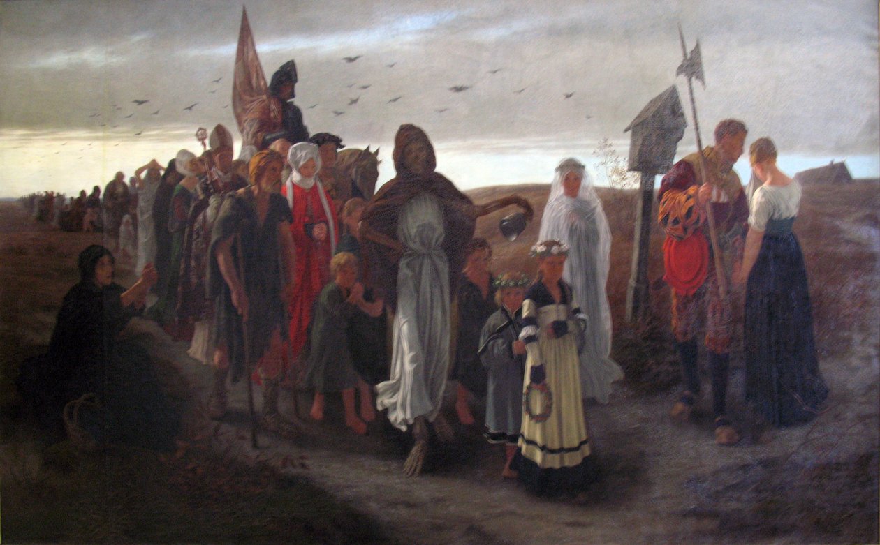 Prosess av død av Gustav Adolph Spangenberg