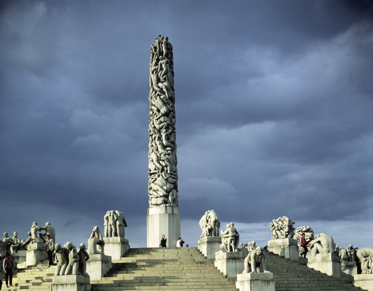 Utsikt over Monolith-platået, bygget 1929-43 av Gustav Vigeland