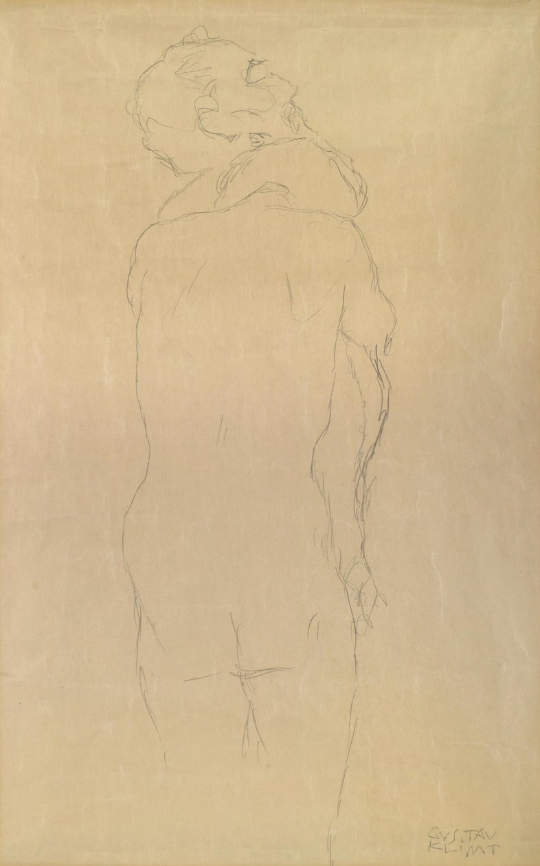 Adam og Eva studerer av Gustav Klimt