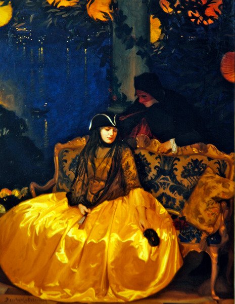 Temptation (olje på lerret) av Gustav Bernhard Osterman