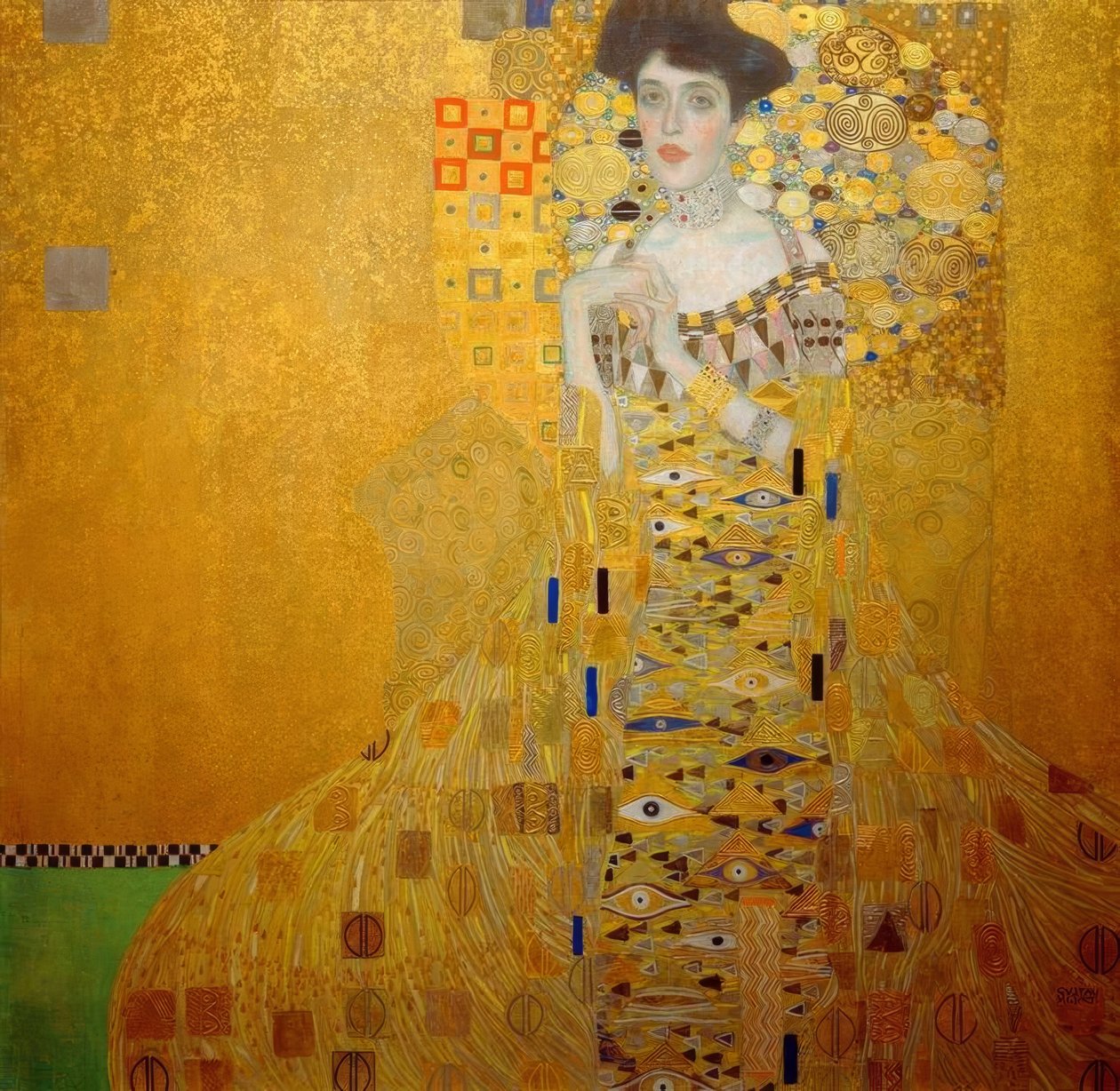 Portrett av Adele Bloch-Bauer I av Gustav Klimt