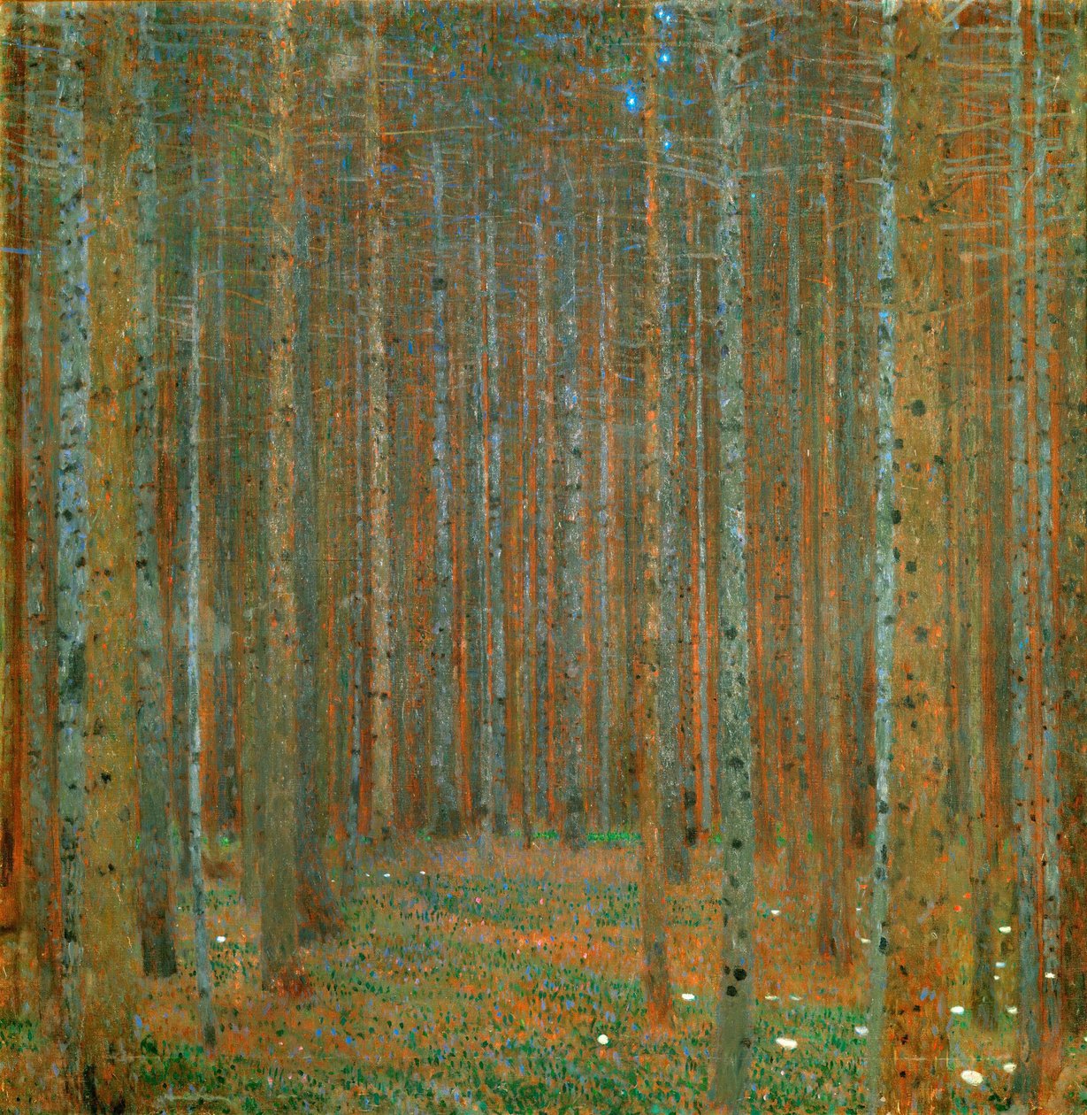 Granskog I av Gustav Klimt