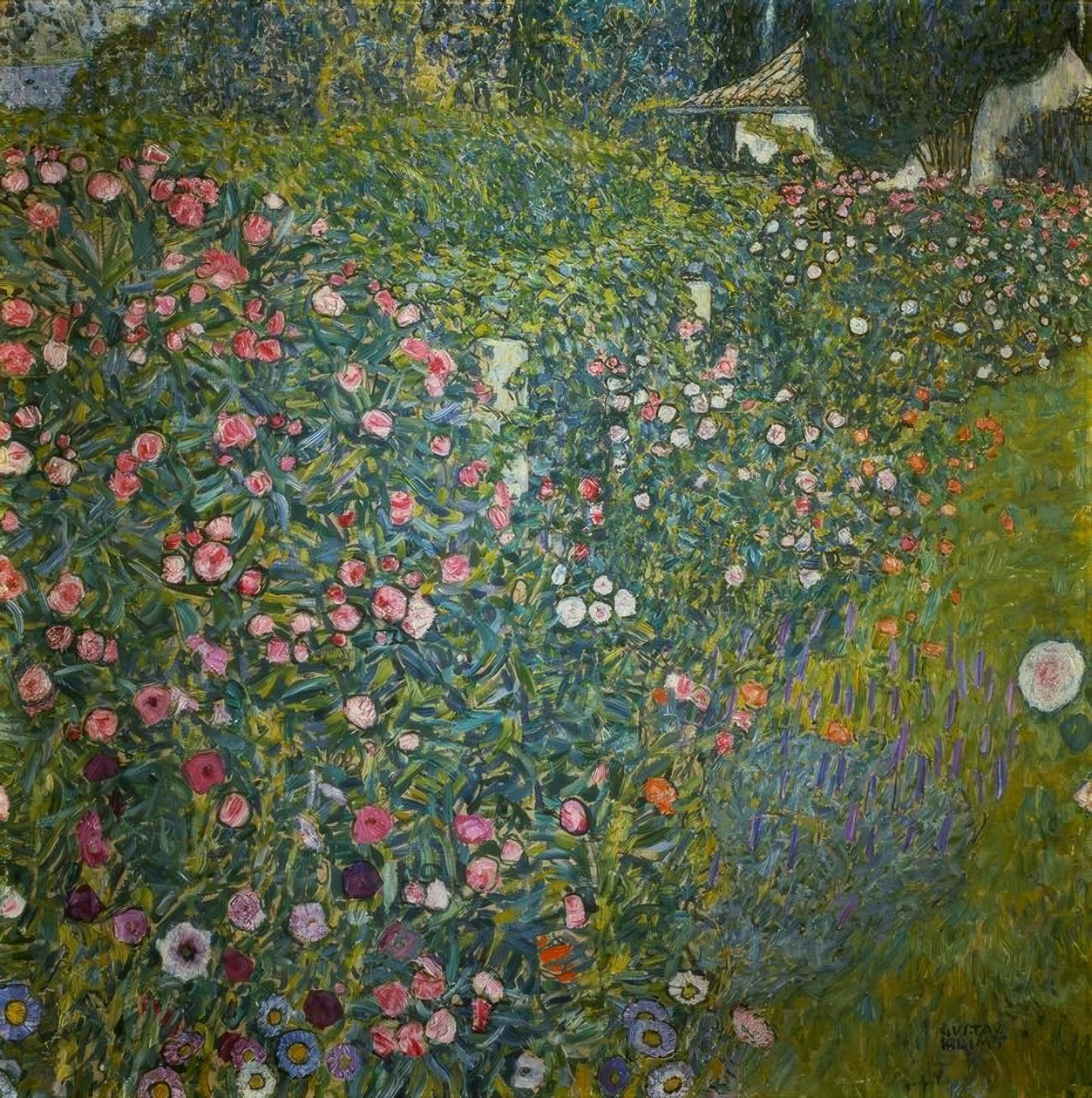 Italiensk hagelandskap av Gustav Klimt