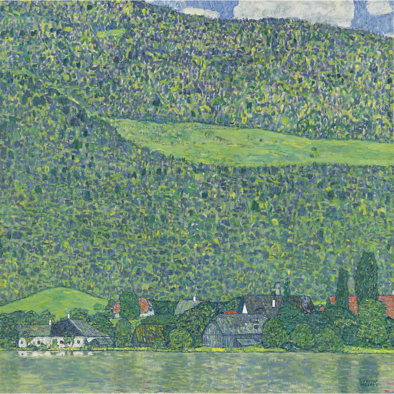 Litzlberg på Attersee, 1914-1915 av Gustav Klimt