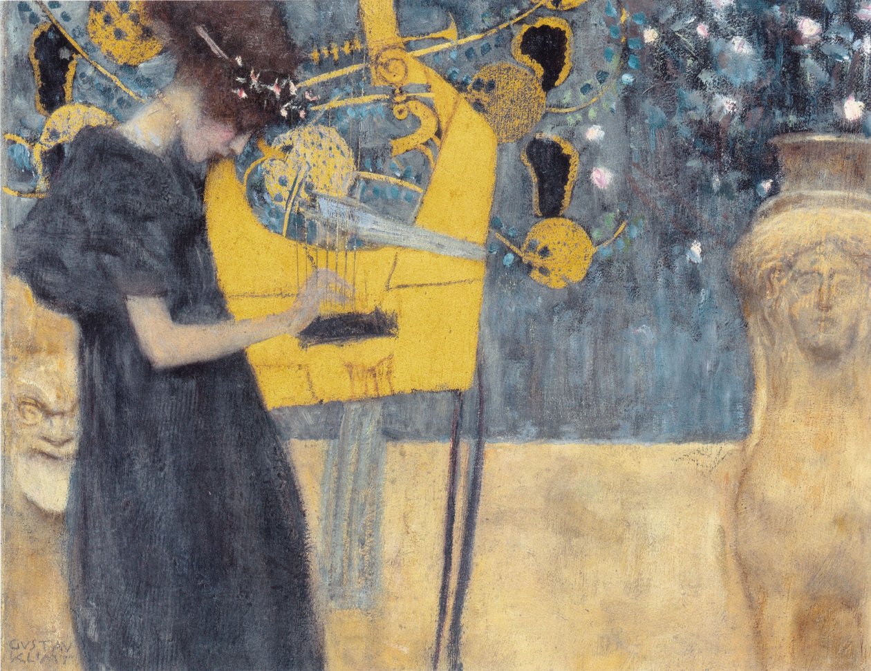 Musikk I, 1895. av Gustav Klimt