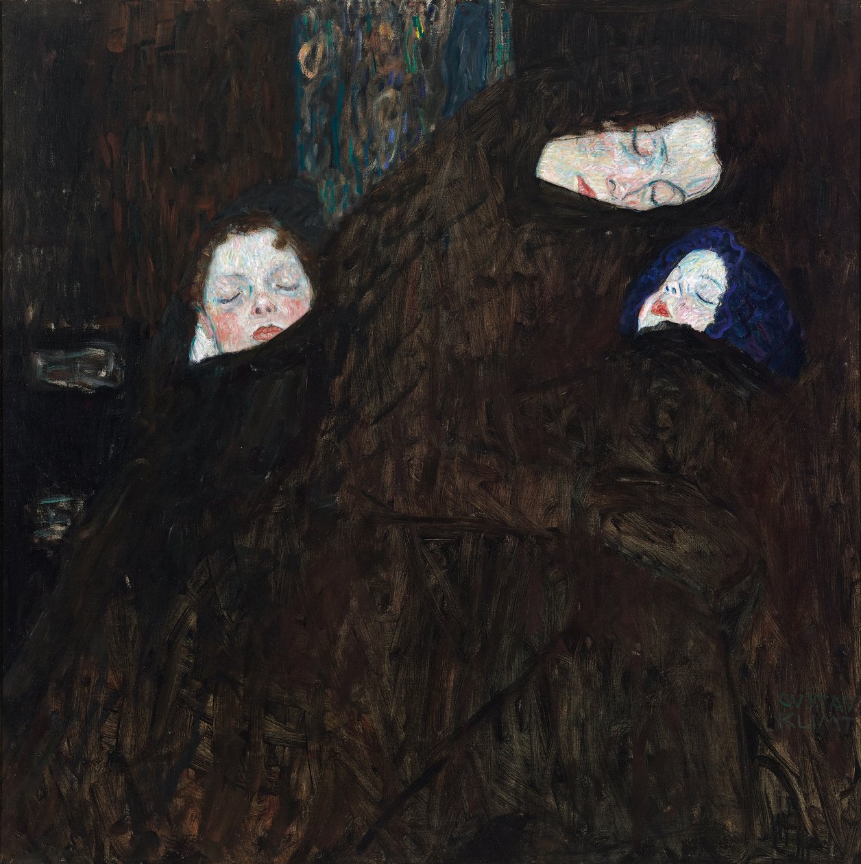 mor med to barn (familie) av Gustav Klimt
