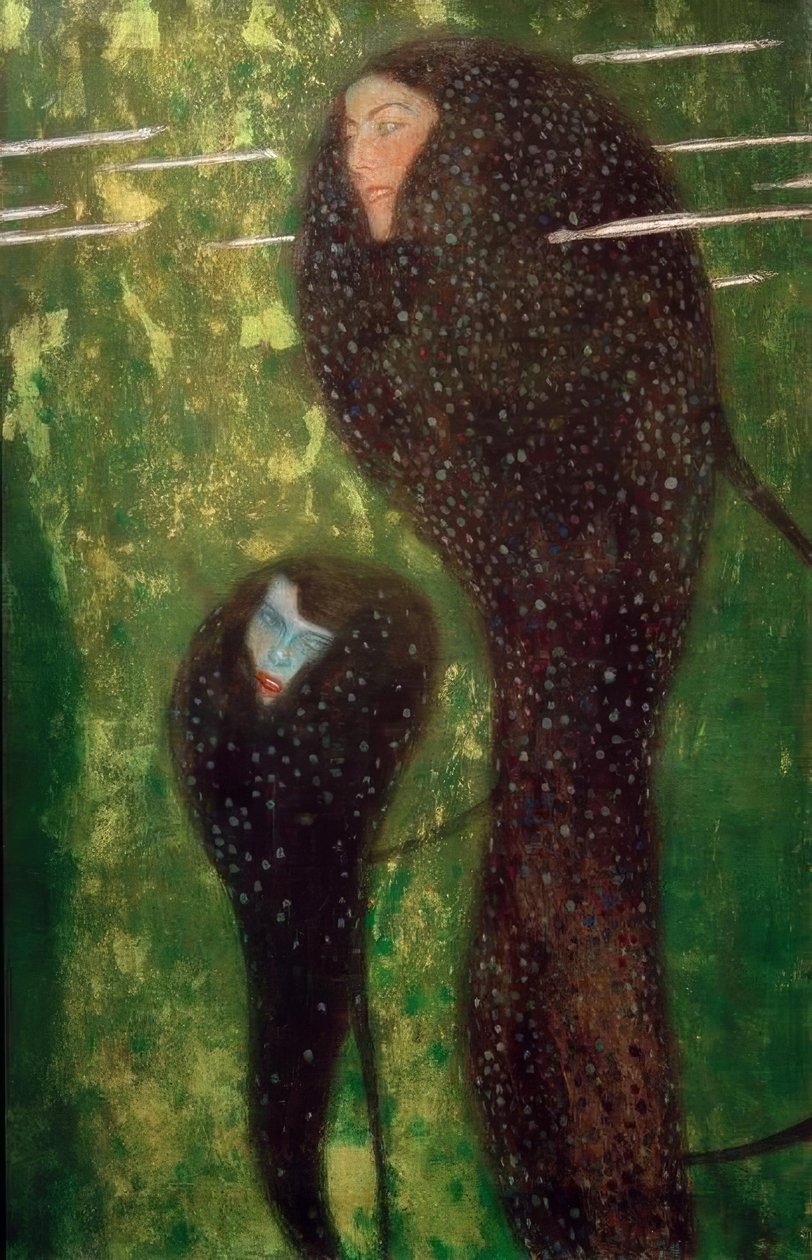 Havfruer (sølvfisk) av Gustav Klimt