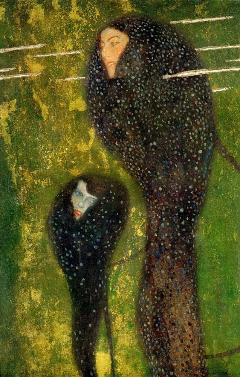 Nymphs Silver Fish, 1899 av Gustav Klimt