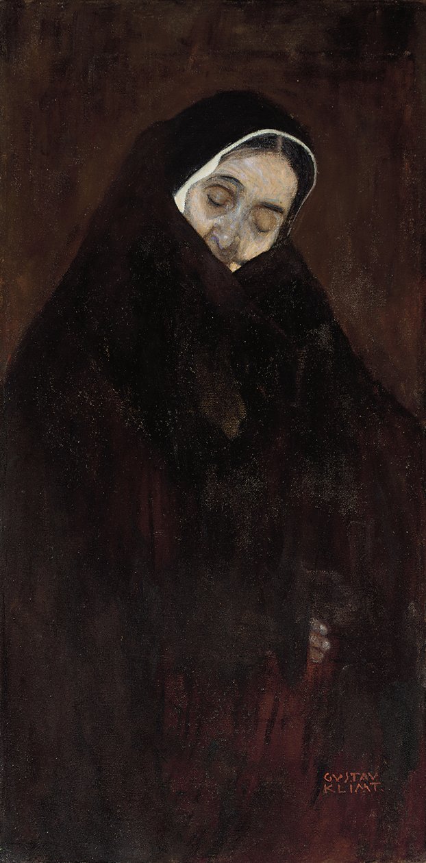 Gammel kvinne, 1909 av Gustav Klimt