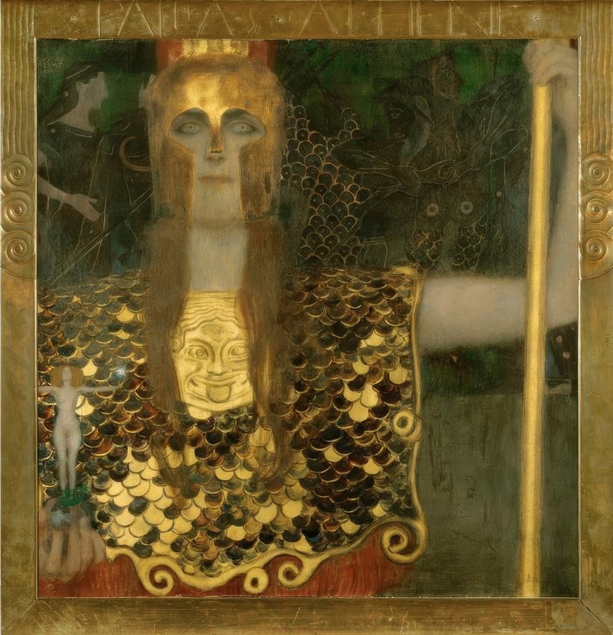 Pallas Athene av Gustav Klimt