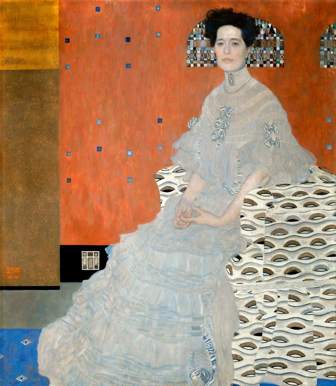 Portrett av Fritza Riedler, 1906 av Gustav Klimt