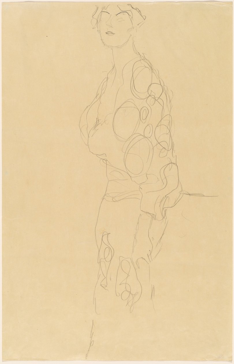 Stående kvinne av Gustav Klimt