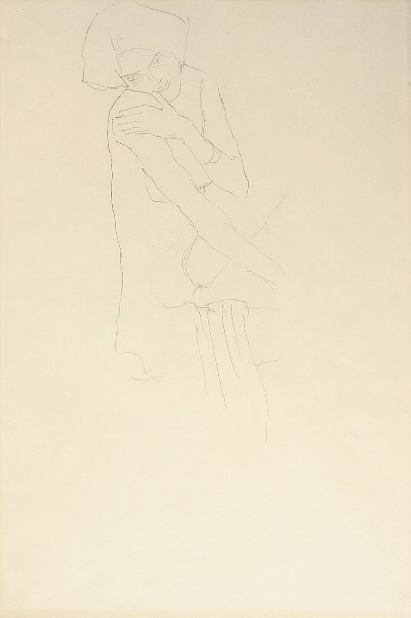 Studie for Adele Bloch-Bauer II, 1911 av Gustav Klimt