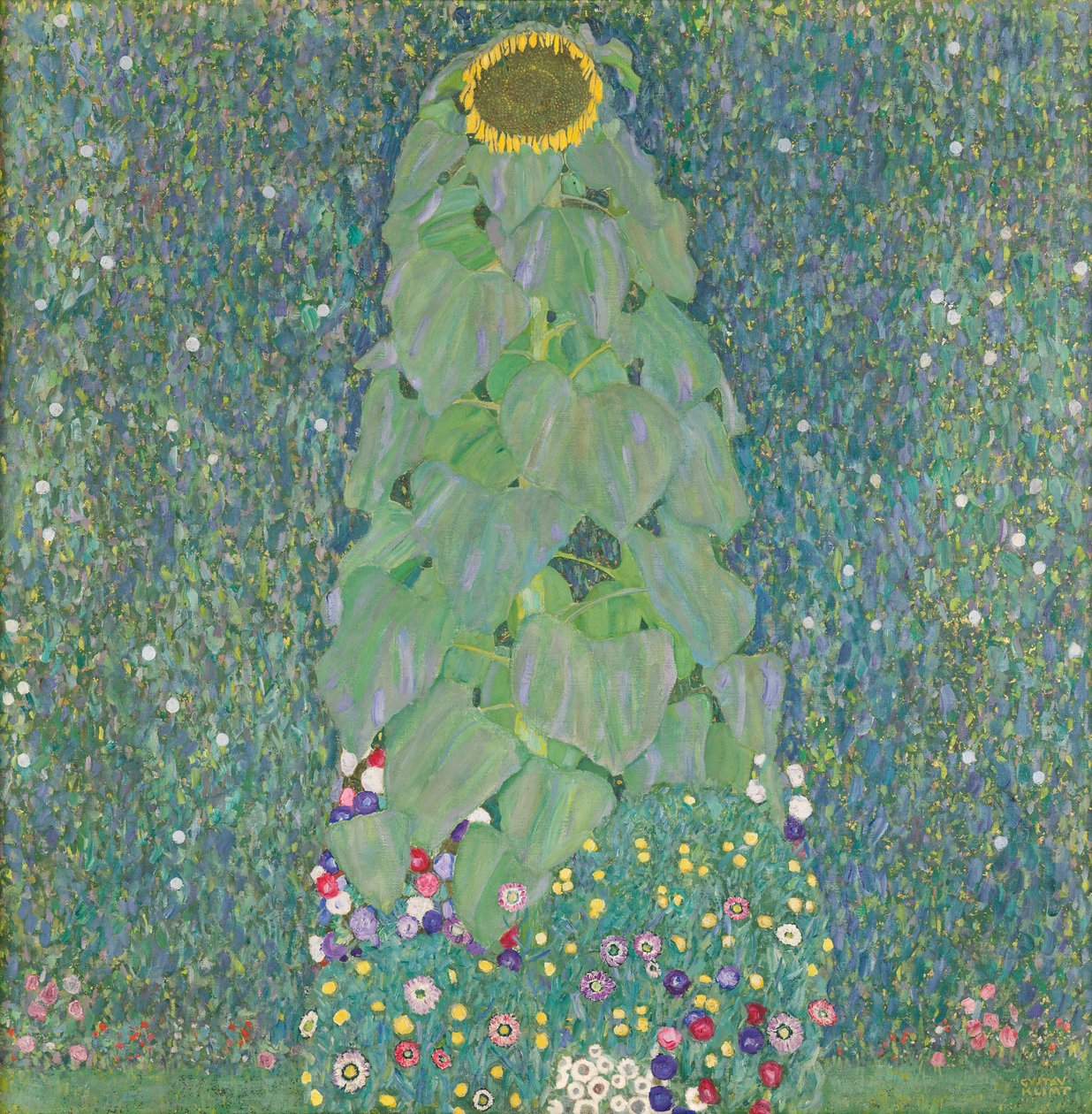 Solsikke, 1907-1908. av Gustav Klimt