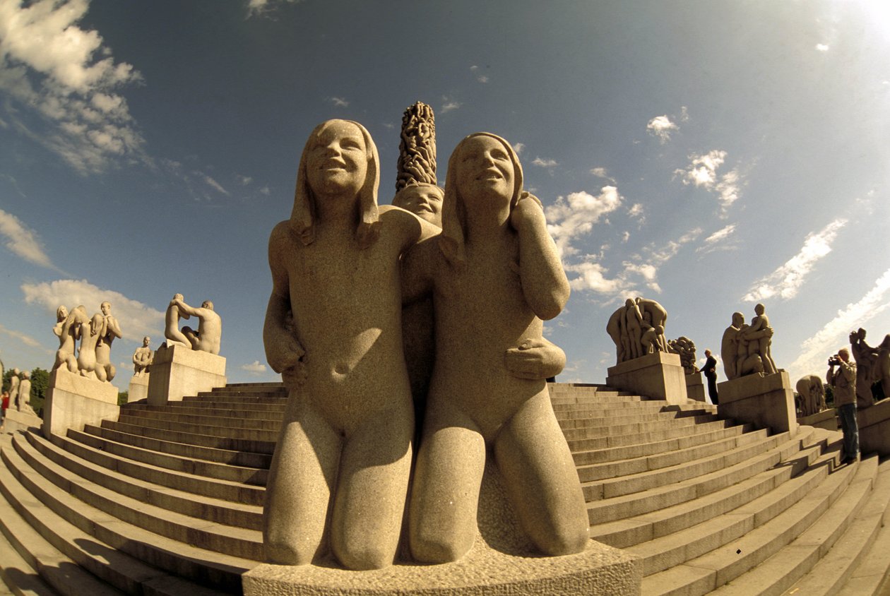 Vigeland sculpture, Frognerparken, Oslo, Norway, Europe av Gustav Vigeland