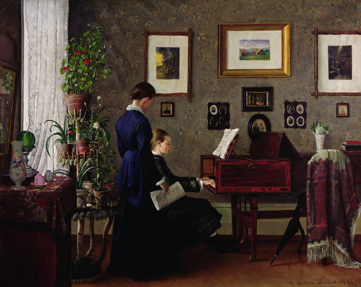 Musikk leksjon av Gustav Wentzel