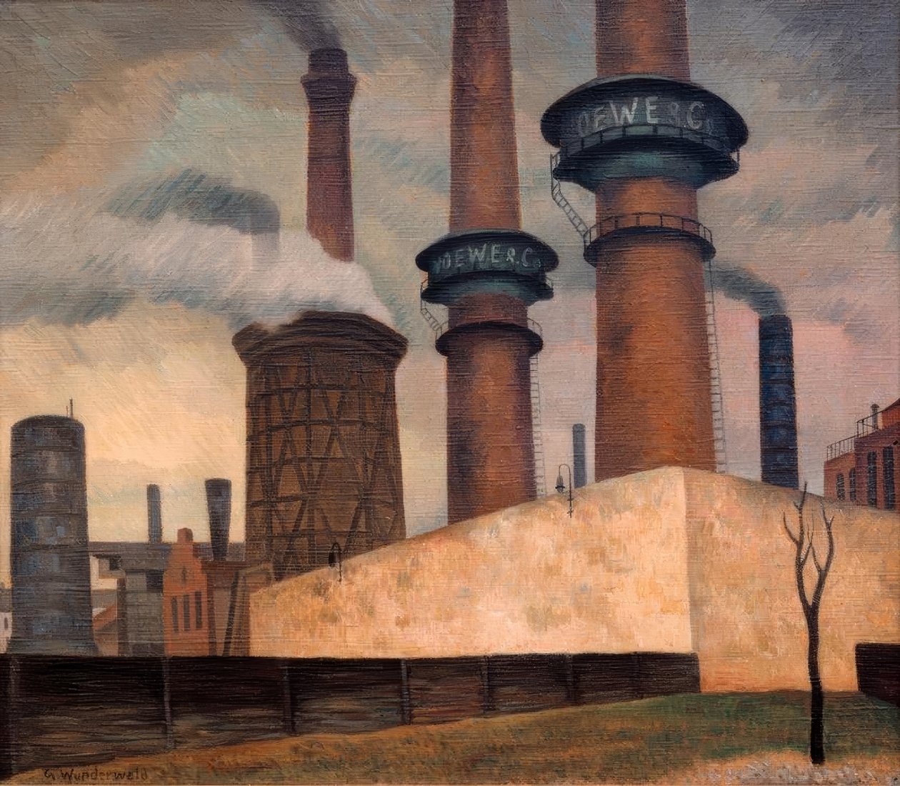 Factory Loewe & Co. (Moabit) av Gustav Wunderwald