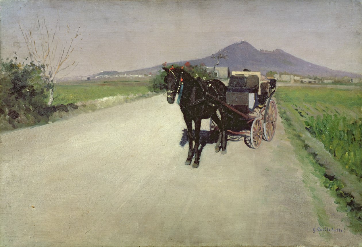 En vei i Napoli av Gustave Caillebotte
