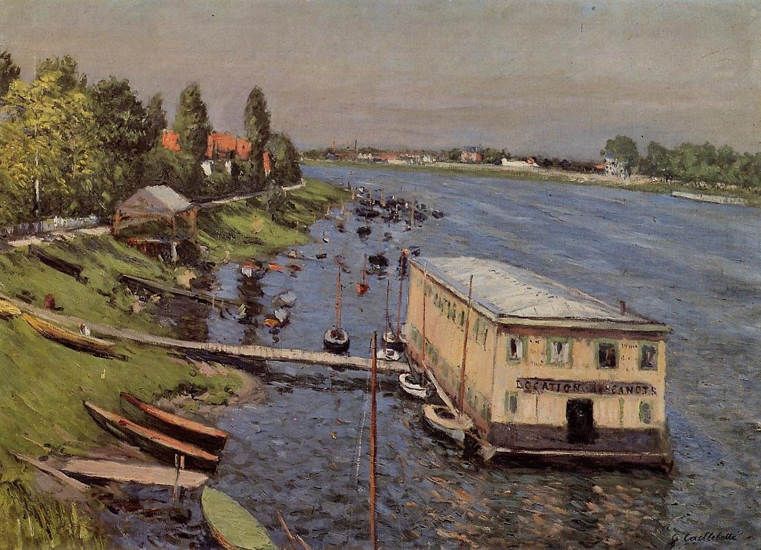 Naust i Argenteuil av Gustave Caillebotte