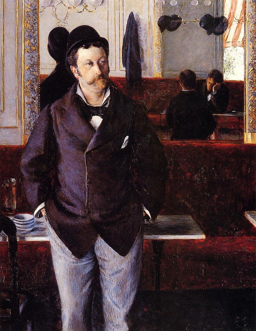 I en kaffebar av Gustave Caillebotte